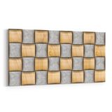 Olla 14957YD Geometrik Desen Görseli Yatay Dar 60x30 cm Kanvas Tablo
