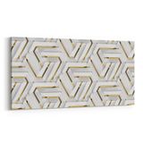 Olla 14960YD Geometrik Desen Görseli Yatay Dar 60x30 cm Kanvas Tablo