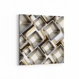 Olla 14961K Geometrik Desen Görseli Kare 25x25 cm Kanvas Tablo