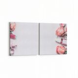 Olla 16298K2Y Kuaför Berber Görseli Kare 2 Parça Yatay 65x30 cm Kanvas Tablo