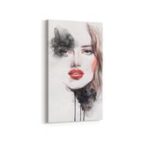 Olla 16302DD Kuaför Berber Görseli Dikey Dar 30x60 cm Kanvas Tablo
