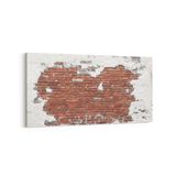 Olla 17379YD Taş/Tuğla Görseli Yatay Dar Kanvas Tablo, Ölçü 80X40