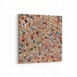 Olla 17380K Taş / Tuğla Görseli Kare Kanvas Tablo, Ölçü 90X90