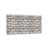 Olla 17381YD Taş / Tuğla Görseli Yatay Dar Kanvas Tablo, Ölçü 80X40