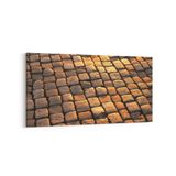 Olla 17396YD Taş/Tuğla Görseli Yatay Dar Kanvas Tablo, Ölçü 160X80