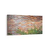 Olla 17404YD Taş/Tuğla Görseli Yatay Dar Kanvas Tablo, Ölçü 140X70