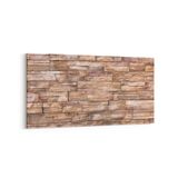 Olla 17409YD Taş/Tuğla Görseli Yatay Dar Kanvas Tablo, Ölçü 160X80