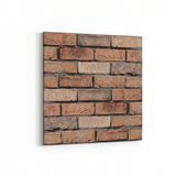 Olla 17418K Taş / Tuğla Görseli Kare Kanvas Tablo, Ölçü 40X40