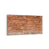 Olla 17434YD Taş/Tuğla Görseli Yatay Dar Kanvas Tablo, Ölçü 140X70