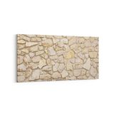 Olla 17446YD Taş/Tuğla Görseli Yatay Dar Kanvas Tablo, Ölçü 80X40
