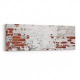 Olla 17449YI Taş/Tuğla Görseli Yatay İnce Kanvas Tablo, Ölçü 90X30