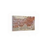 Olla 17451Y Taş / Tuğla Görseli Yatay Kanvas Tablo, Ölçü 60X40