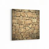Olla 17465K Taş/Tuğla Görseli Kare Kanvas Tablo, Ölçü 40X40