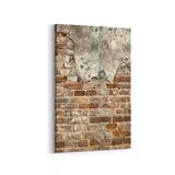Olla 17509D Taş/Tuğla Görseli Dikey Kanvas Tablo, Ölçü 100X150