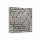 Olla 17517K Taş / Tuğla Görseli Kare Kanvas Tablo, Ölçü 100X100