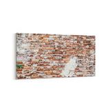 Olla 17520YD Taş / Tuğla Görseli Yatay Dar Kanvas Tablo, Ölçü 160X80