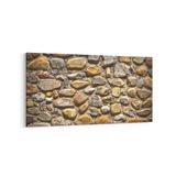 Olla 17521YD Taş/Tuğla Görseli Yatay Dar Kanvas Tablo, Ölçü 80X40