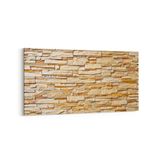 Olla 17524YD Taş / Tuğla Görseli Yatay Dar Kanvas Tablo, Ölçü 60X30