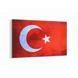 Olla 17526Y Türk Bayrağı Görseli Yatay Kanvas Tablo, Ölçü 30X20