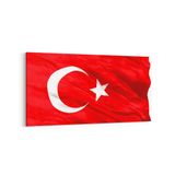 Olla 17527YD Türk Bayrağı Görseli Yatay Dar Kanvas Tablo, Ölçü 100X50