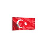 Olla 17529YD Türk Bayrağı Görseli Yatay Dar Kanvas Tablo, Ölçü 100X50