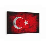 Olla 17530Y Türk Bayrağı Görseli Yatay Kanvas Tablo, Ölçü 30X20
