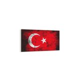 Olla 17530YD Türk Bayrağı Görseli Yatay Dar Kanvas Tablo, Ölçü 160X80
