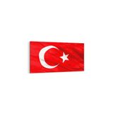 Olla 17531YD Türk Bayrağı Görseli Yatay Dar Kanvas Tablo, Ölçü 80X40