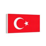 Olla 17532YD Türk Bayrağı Görseli Yatay Dar Kanvas Tablo, Ölçü 60X30