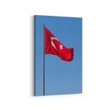Olla 17534D Türk Bayrağı Görseli Dikey Kanvas Tablo, Ölçü 100X150