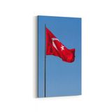 Olla 17534DD Türk Bayrağı Görseli Dikey Dar Kanvas Tablo, Ölçü 70X140