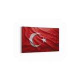 Olla 17537Y Türk Bayrağı Görseli Yatay Kanvas Tablo, Ölçü 120X80
