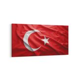 Olla 17537YD Türk Bayrağı Görseli Yatay Dar Kanvas Tablo, Ölçü 60X30