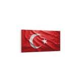 Olla 17537YD Türk Bayrağı Görseli Yatay Dar Kanvas Tablo, Ölçü 80X40