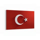 Olla 17539Y Türk Bayrağı Görseli Yatay Kanvas Tablo, Ölçü 120X80