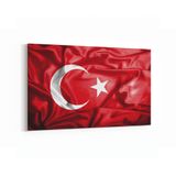 Olla 17541Y Türk Bayrağı Görseli Yatay Kanvas Tablo, Ölçü 60X40