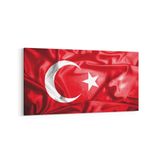 Olla 17541YD Türk Bayrağı Görseli Yatay Dar Kanvas Tablo, Ölçü 160X80