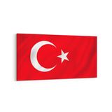 Olla 17542YD Türk Bayrağı Görseli Yatay Dar Kanvas Tablo, Ölçü 120X60