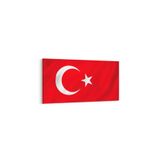 Olla 17542YD Türk Bayrağı Görseli Yatay Dar Kanvas Tablo, Ölçü 140X70