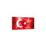 Olla 17543YD Türk Bayrağı Görseli Yatay Dar Kanvas Tablo, Ölçü 100X50