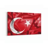 Olla 17544Y Türk Bayrağı Görseli Yatay Kanvas Tablo, Ölçü 30X20