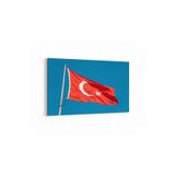 Olla 17545Y Türk Bayrağı Görseli Yatay Kanvas Tablo, Ölçü 30X20