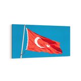 Olla 17545YD Türk Bayrağı Görseli Yatay Dar Kanvas Tablo, Ölçü 60X30
