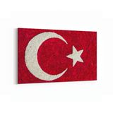 Olla 17546Y Türk Bayrağı Görseli Yatay Kanvas Tablo, Ölçü 90X60