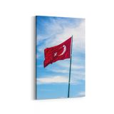 Olla 17548D Türk Bayrağı Görseli Dikey Kanvas Tablo, Ölçü 80X120