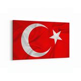 Olla 17549Y Türk Bayrağı Görseli Yatay Kanvas Tablo, Ölçü 30X20