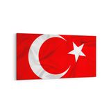 Olla 17549YD Türk Bayrağı Görseli Yatay Dar Kanvas Tablo, Ölçü 60X30