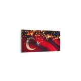 Olla 17550Y Türk Bayrağı Görseli Yatay Kanvas Tablo, Ölçü 30X20