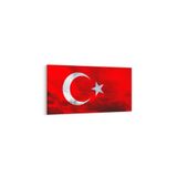 Olla 17551YD Türk Bayrağı Görseli Yatay Dar Kanvas Tablo, Ölçü 160X80