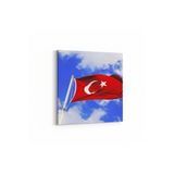 Olla 17552K Türk Bayrağı Görseli Kare Kanvas Tablo, Ölçü 100X100